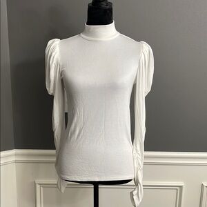 NWT, Rebecca Taylor Mock Neck Top